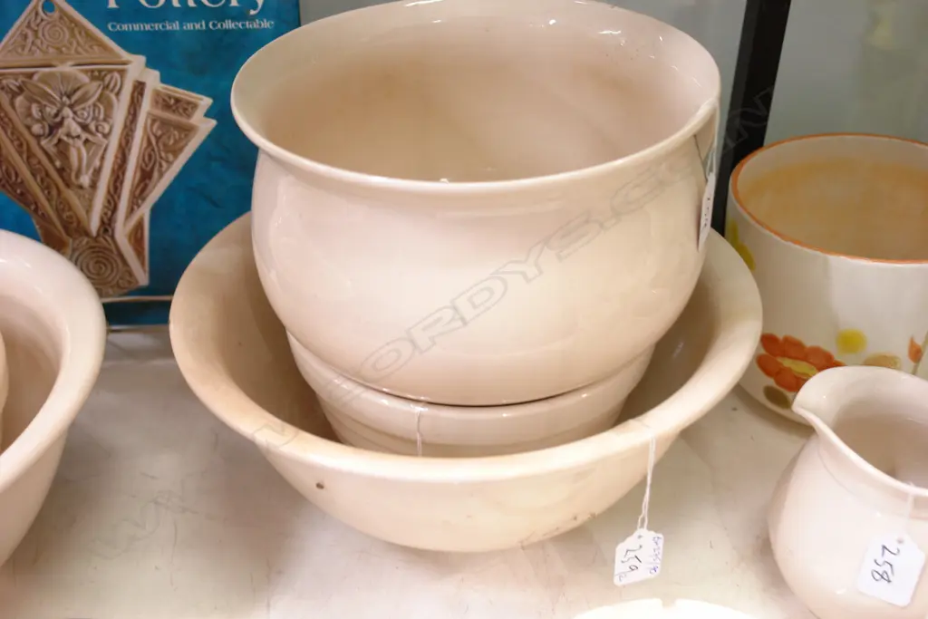 2 X C.L. MIXING BOWL & CHAMBER POT Image 1++