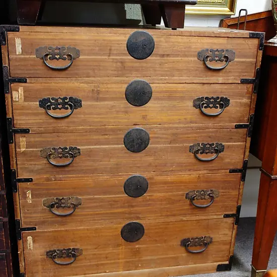 EARLY 1900'S PAULOWNIA WOOD TANSU