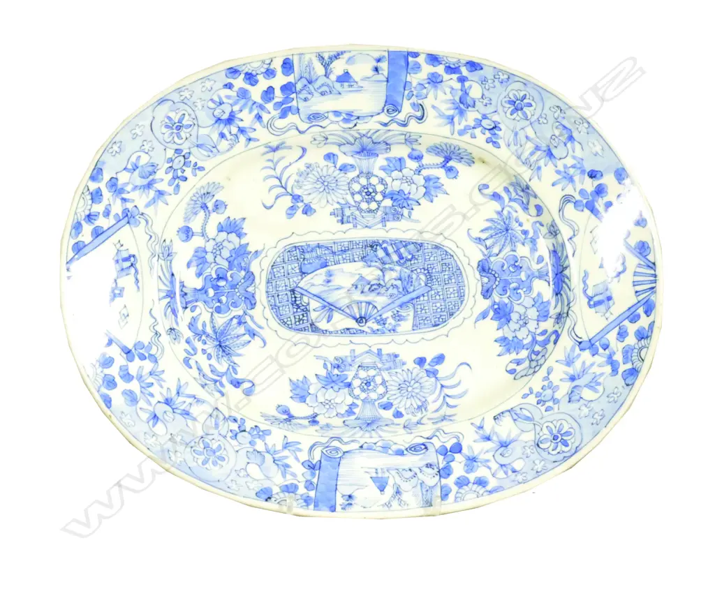A Chinese porcelain oval plate Image 1++
