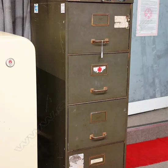 4 DRAWER METAL FILING CABINET