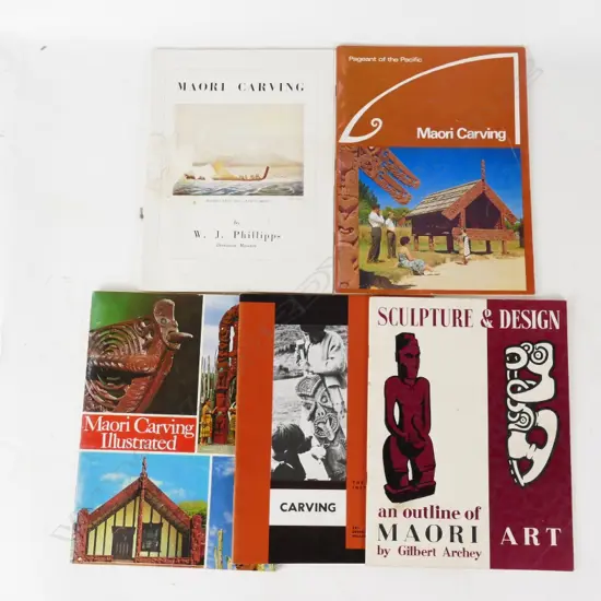 5 MAORI BOOKS - DESIGN & CARVING