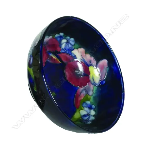 A William Moorcroft 'Orchid' pattern bowl