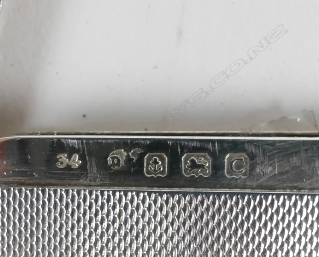 VINTAGE S/S CARD CASE, BIRMINGHAM 1902 Image 1++