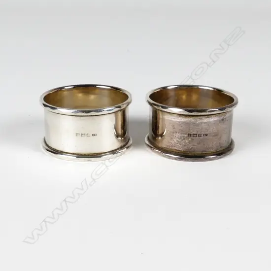 PR STG SILVER SERVIETTE RINGS