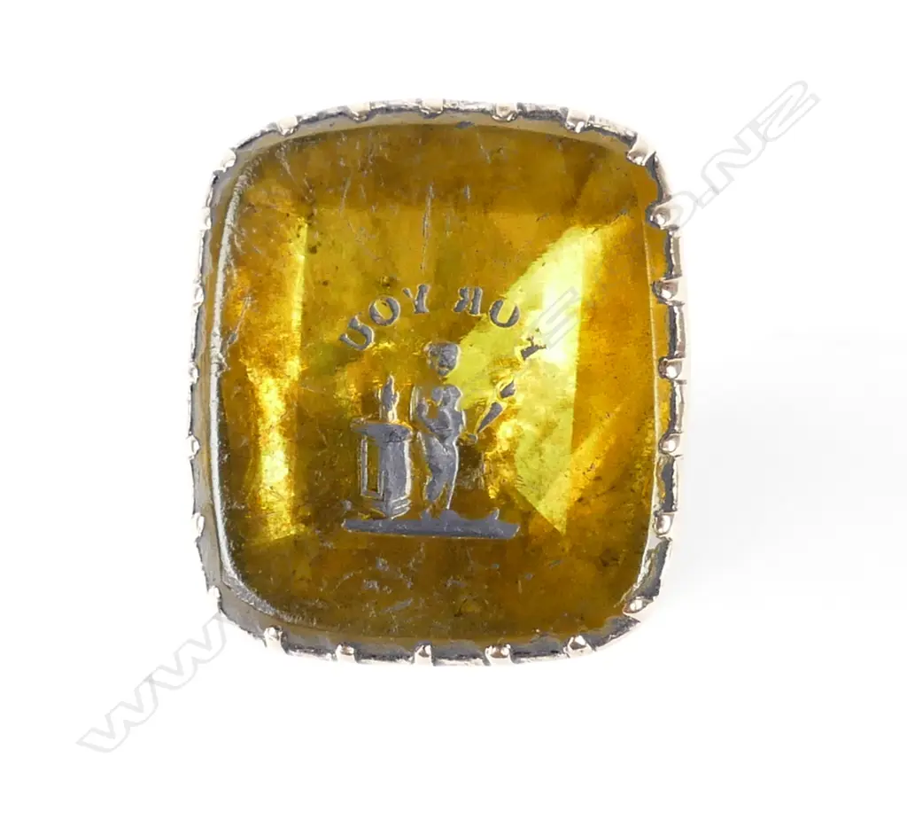 A Georgian gold plated seal Image 1++