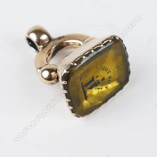 A Georgian gold plated seal