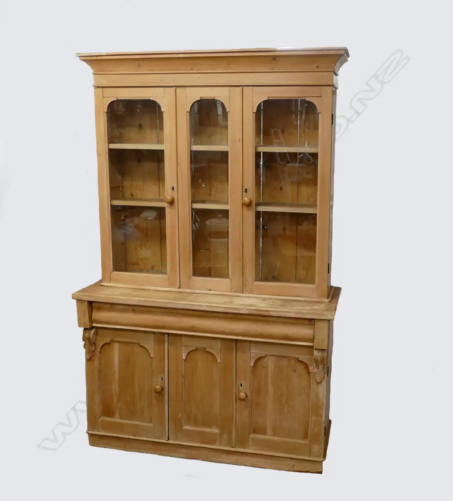 A Victorian pine kitchen dresser Image 1++