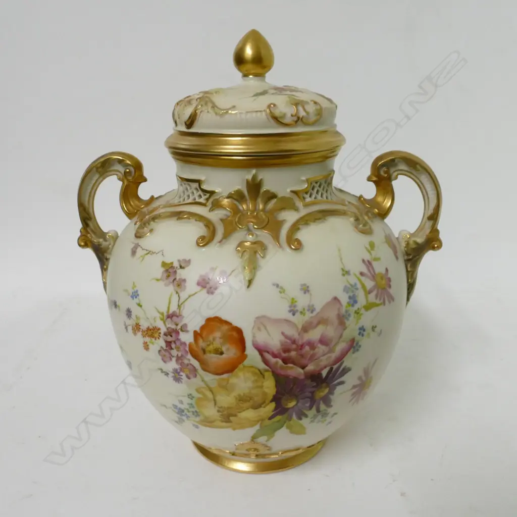 LG R.W. LIDDED 2 HANDLED JAR Image 1++