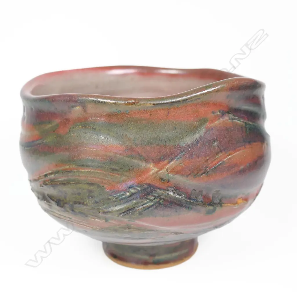 Mirek Smisek (1925-2013) wavy rimmed pedestal bowl, Image 1++