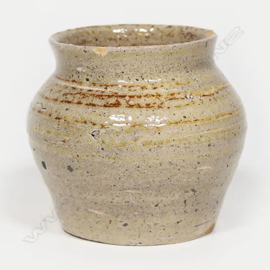Doreen Blumhardt (1914-2009) rare early hand thrown salt glazed vase,
