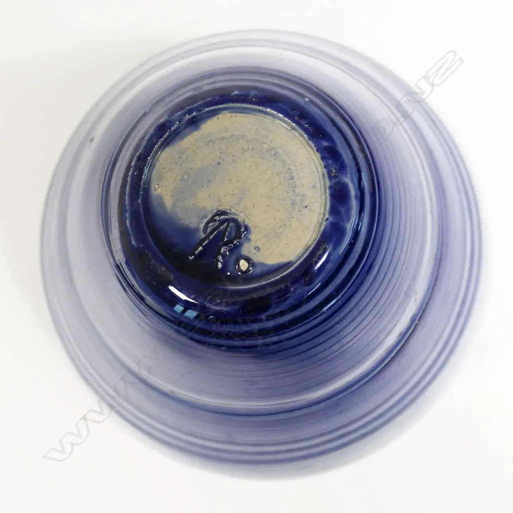 Doreen Blumhardt (1914-2009) early wheel thrown blue glaze vase, Image 1++