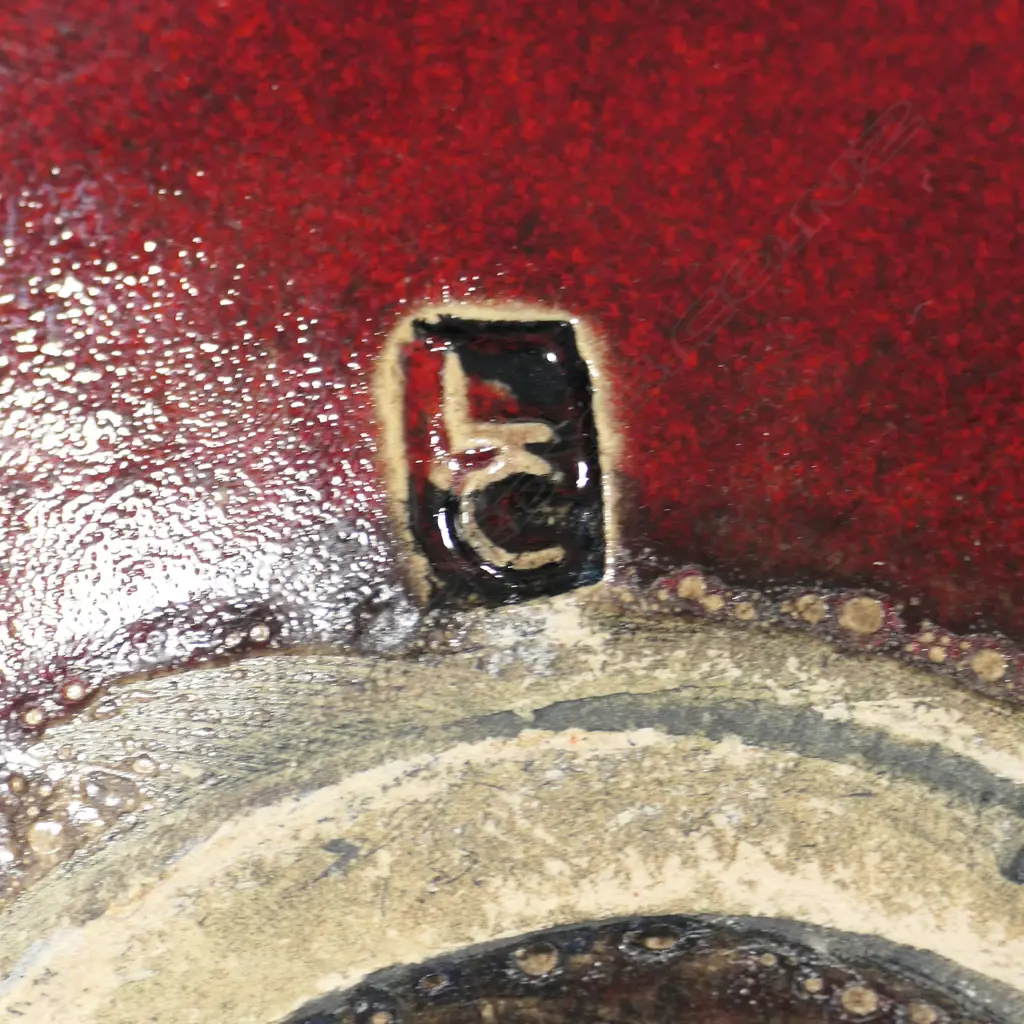 Len Castle (1924-2011) large exceptional red glazed bowl, Image 1++