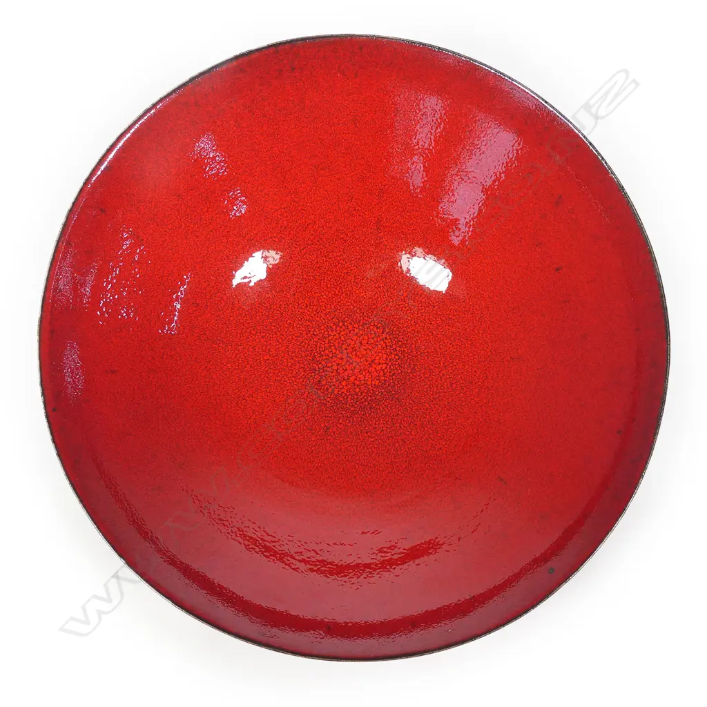 Len Castle (1924-2011) large exceptional red glazed bowl, Image 1++