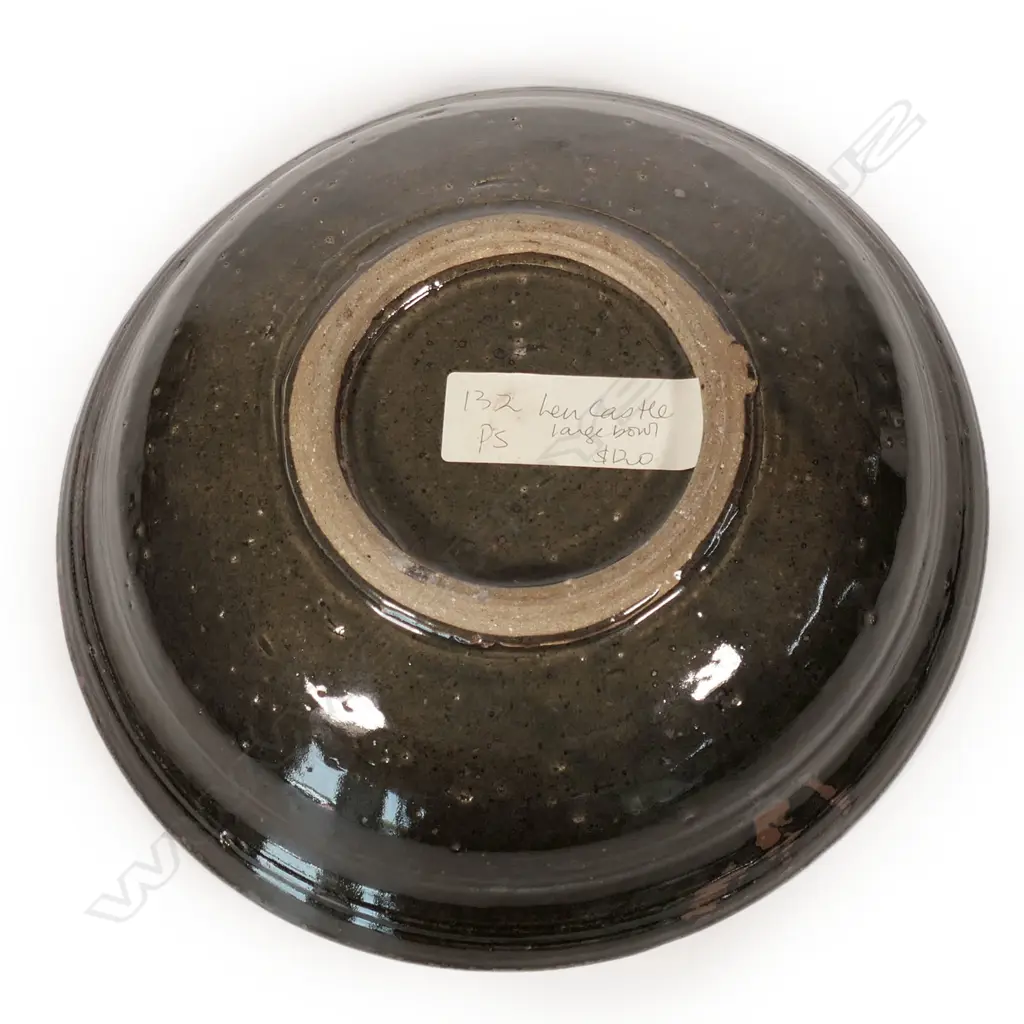 Len Castle (1924-2011) large tenmoku blossom stoneware bowl, Image 1++