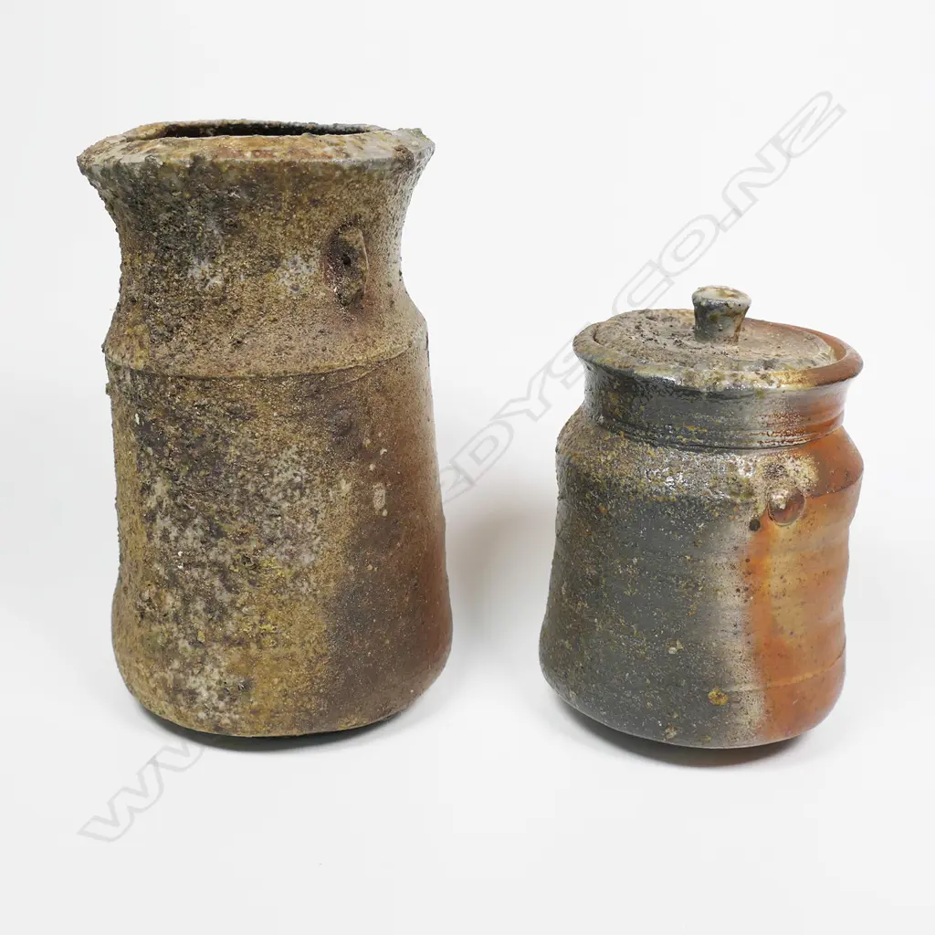 Two Chester Nealie (1942-) anagama vessels, Image 1++