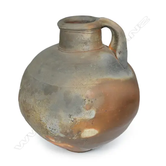 Chester Nealie large anagama flagon/floor vase,