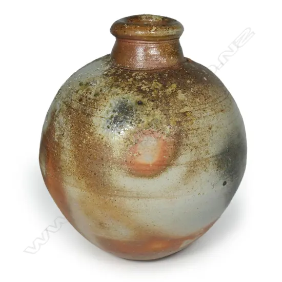 Chester Nealie large anagama floor vase,