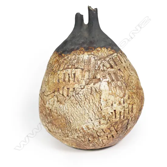 Doris Dutch sculpted vase City Scape-type decoration,