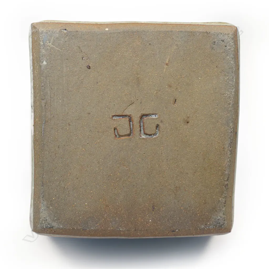 James (Jim) Greig (1936–1986) large stoneware vase of square section form, Image 1++