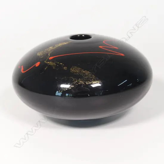 A Peter Collis squat ovoid vase,