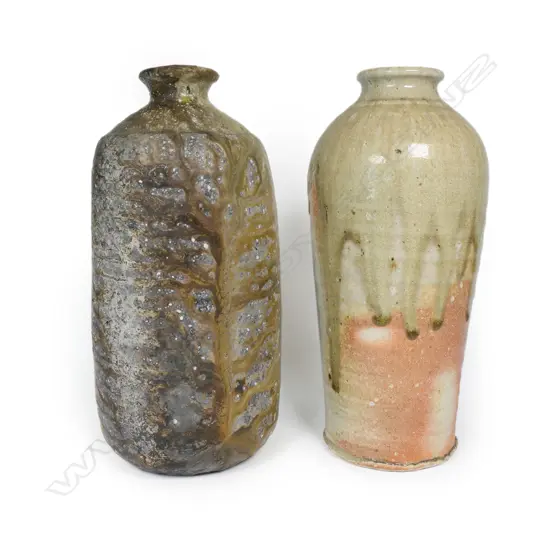 Two Estelle Martin bottle vases,