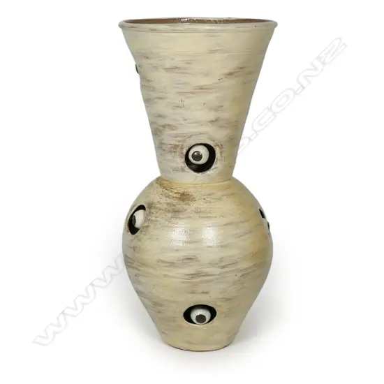 Paul Maseyk 'Eye See You (White)' large vase / sculpture,