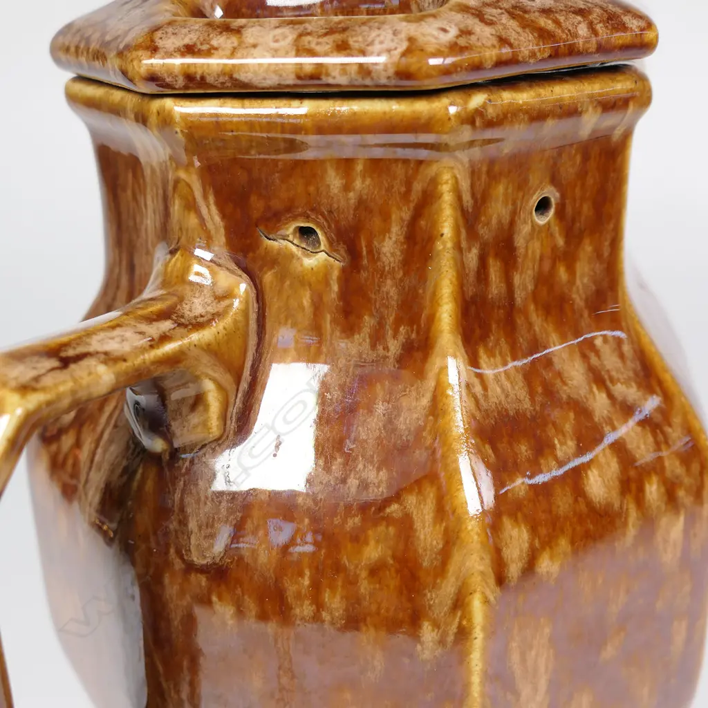 A Temuka Ware mottled glaze pottery electric jug, Image 1++