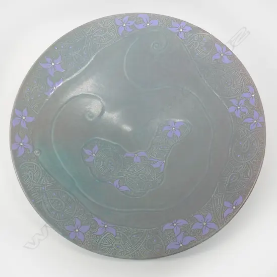 Keum Sun Lee/Sang Sool Shim large footed platter,