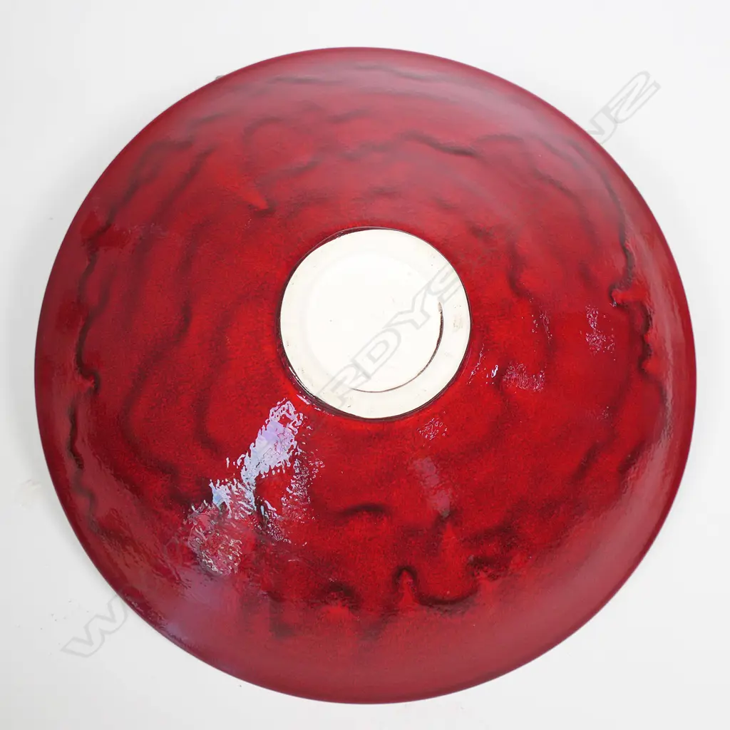 Keum Sun Lee/Sang Sool Shim deep red footed bowl, Image 1++