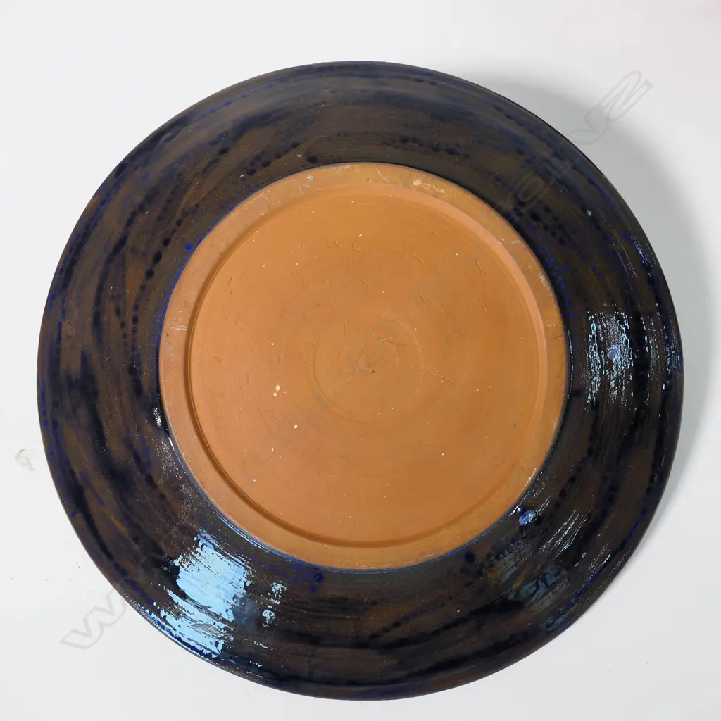 Keum Sun Lee/Sang Sool Shim shallow terracotta dish with butterfly motif, Image 1++
