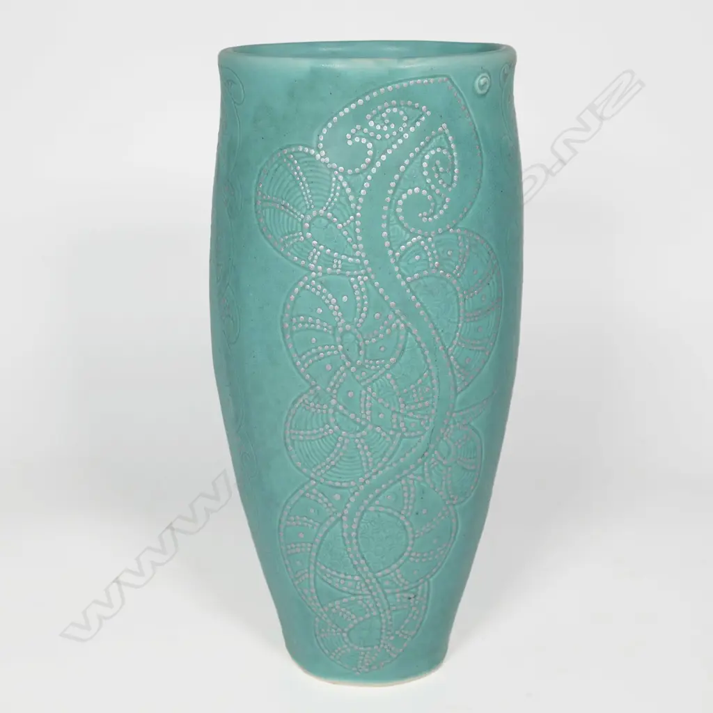 Keum Sun Lee/Sang Sool Shim turquoise vase, Image 1++