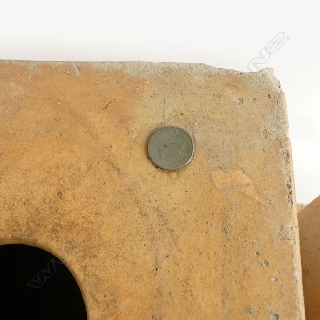 A pair of George Boyd (1825-1886) Newton Potteries Auckland plinths of square cross section; 275 x 365mm, Image 1++