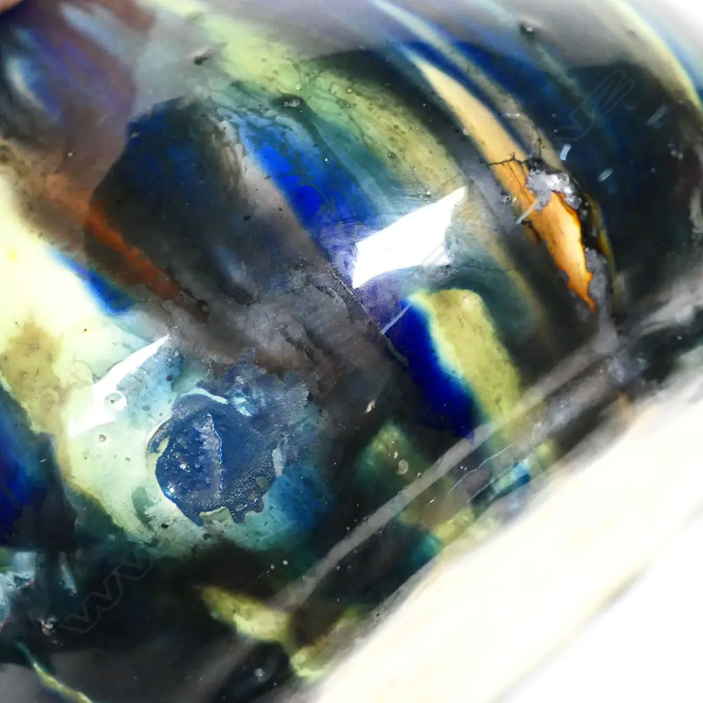 Jova Rancich (1888-1942) majolica glazed squat jug. Dia.200mm H.135mm, Image 1++