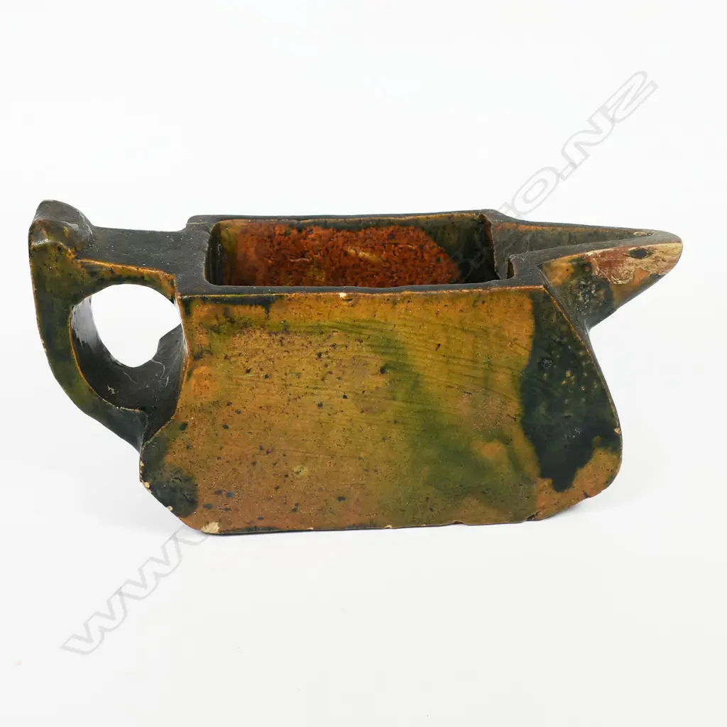 Jovan Rancich rare early slab-sided jug; H.80 x 210 x70mm, Image 1++