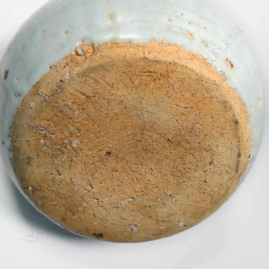 A large Len Castle (1924-2011) stoneware baluster form vase with swollen top and rounded banding Image 1++