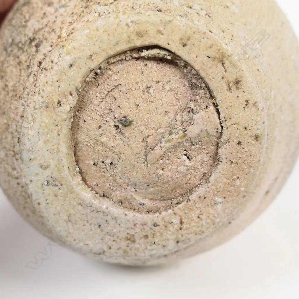 Chester Nealie anagama vase fine with course glaze effects. Incised mark & date '91. H.133mm. Image 1++