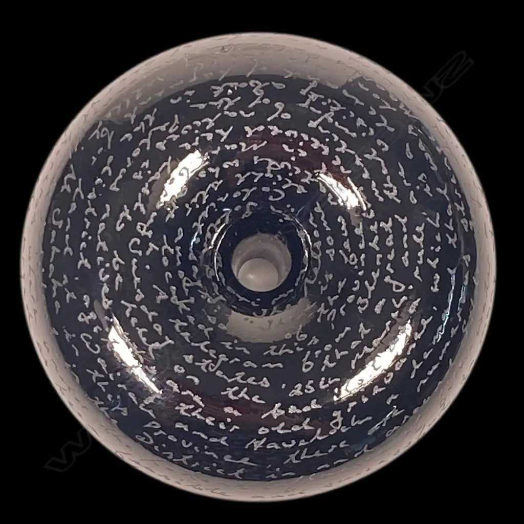 Lyndsay Patterson Glass five piece 'Token' set 'Never Been Touched' - c.2009, the mouth blown and engraved clear and black glass pieces of stylised pacific artefact forms, Pūtōrino (flute), Pōtaka tā (whip top), Mau kakī (reel necklace unit) and two māhē (sinker forms), Image 1++