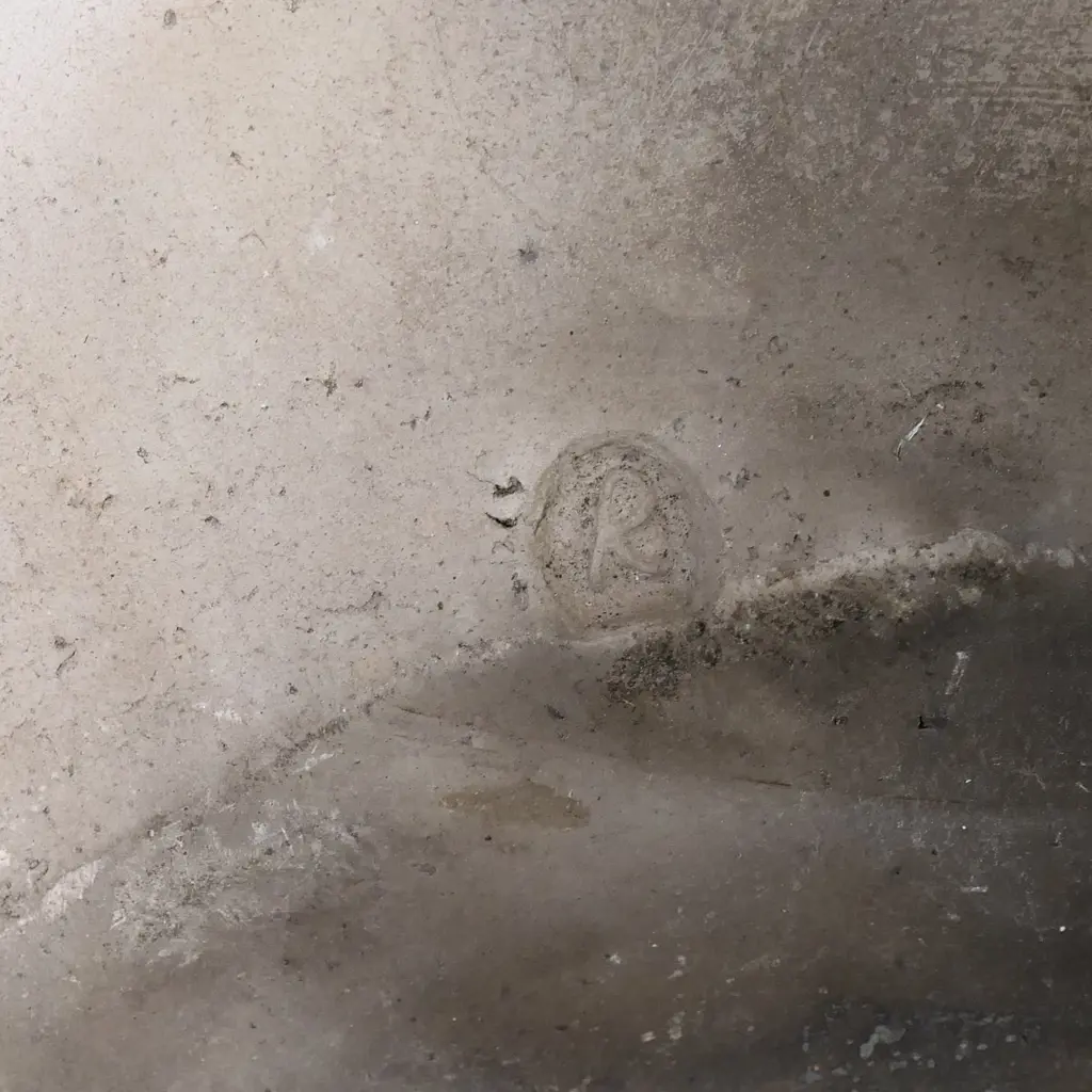 Ray Rogers raku pit fired earthenware orb vessel. Stamped mark to base. H.320mm Dia.460mm. Image 1++