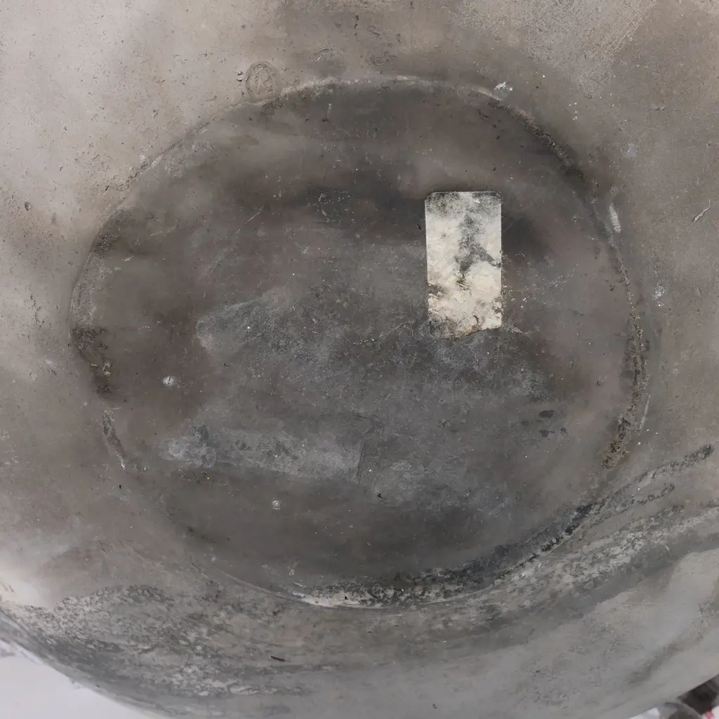 Ray Rogers raku pit fired earthenware orb vessel. Stamped mark to base. H.320mm Dia.460mm. Image 1++