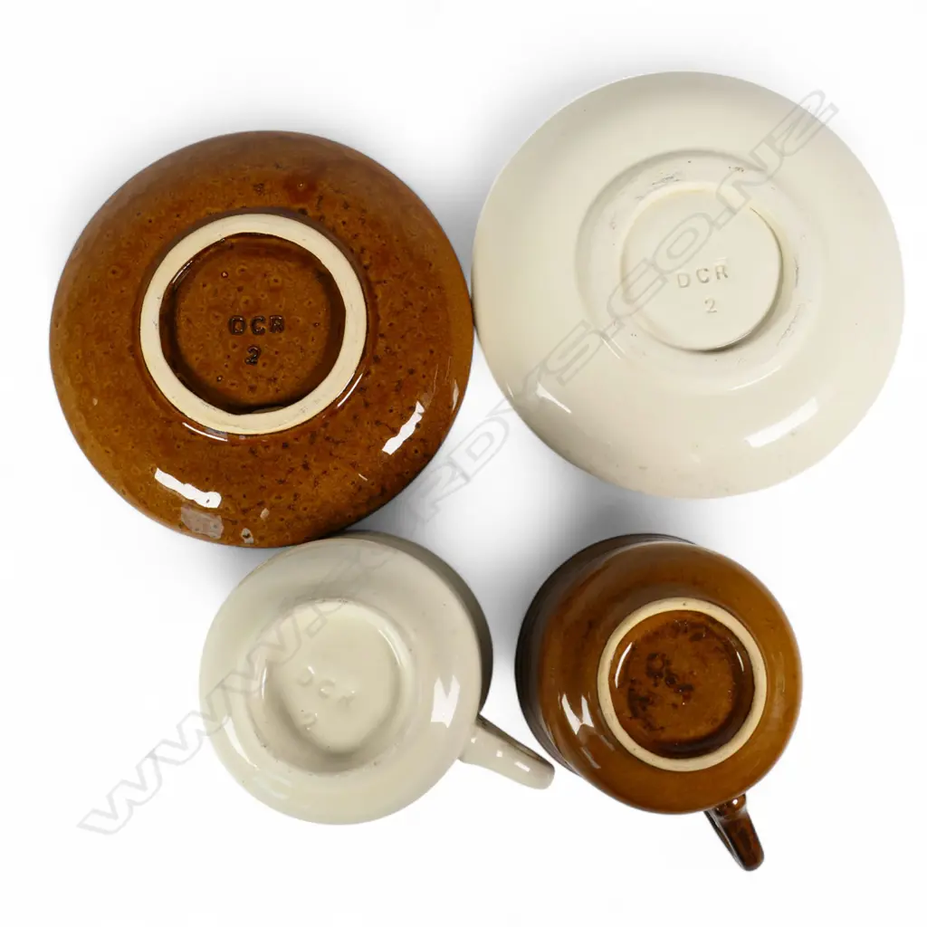 Two Driving Creek Railway DCR large cups and saucers, Image 1++