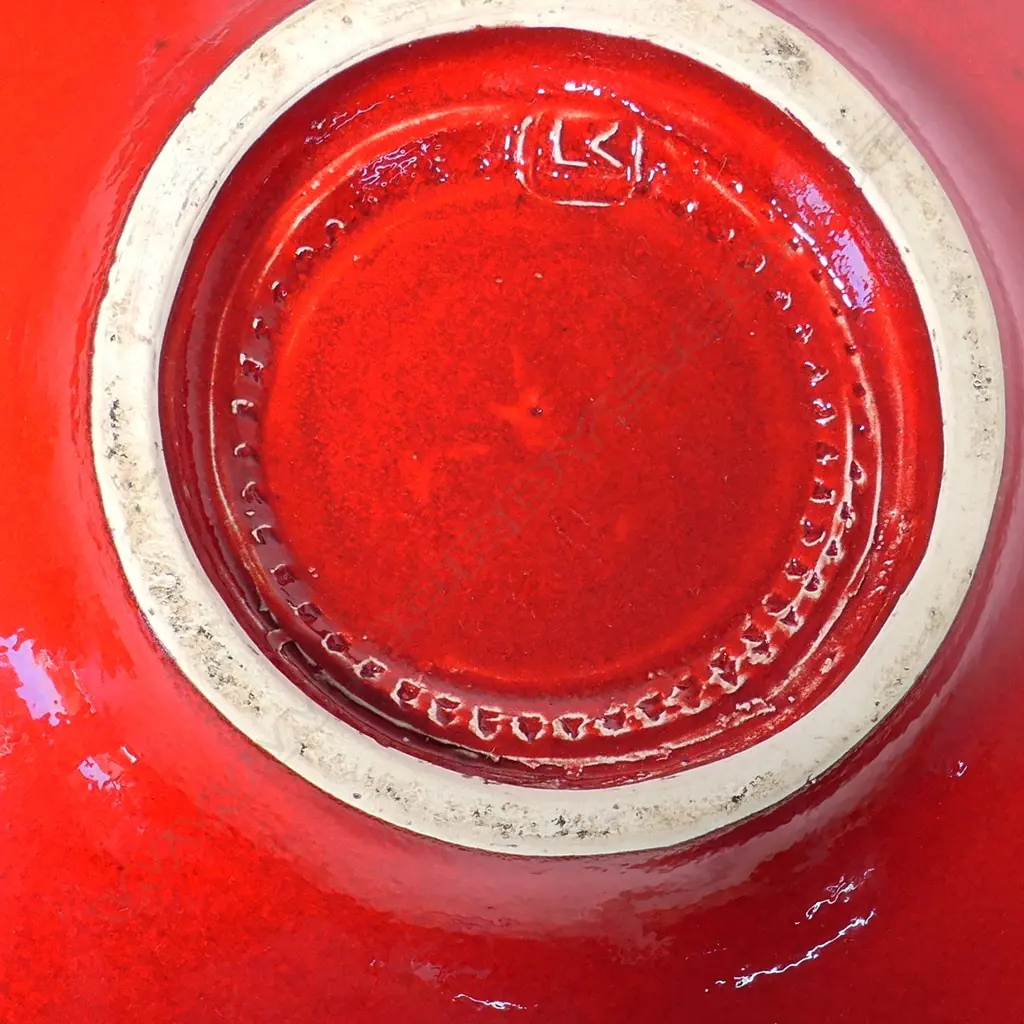 Len Castle (1924-2011) large red hemispherical bowl, Image 1++