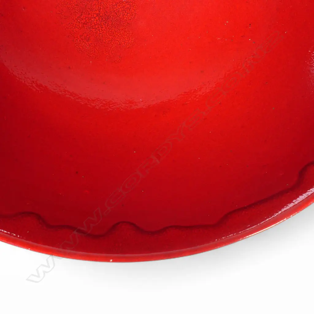 Len Castle (1924-2011) large red hemispherical bowl, Image 1++