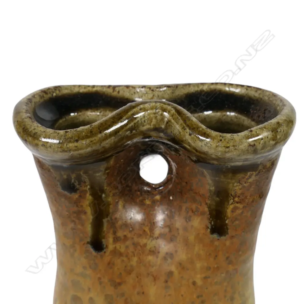Len Castle double aperture stoneware vase, Image 1++