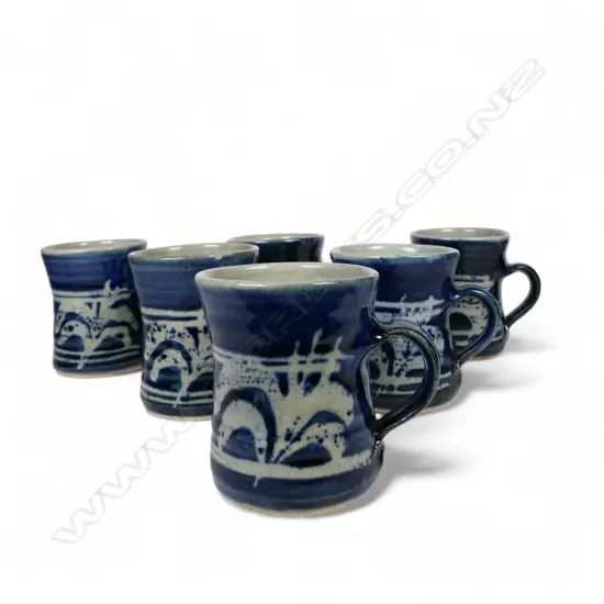 Mirek Smisek (1925-2013) six coffee mugs,