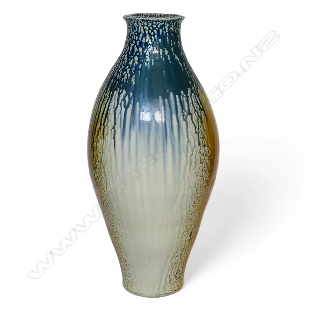 Roy Cowan (1918-2006) large stoneware salt glazed floor vase, Image 1++