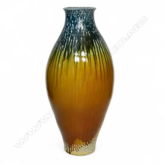 Roy Cowan (1918-2006) large stoneware salt glazed floor vase,