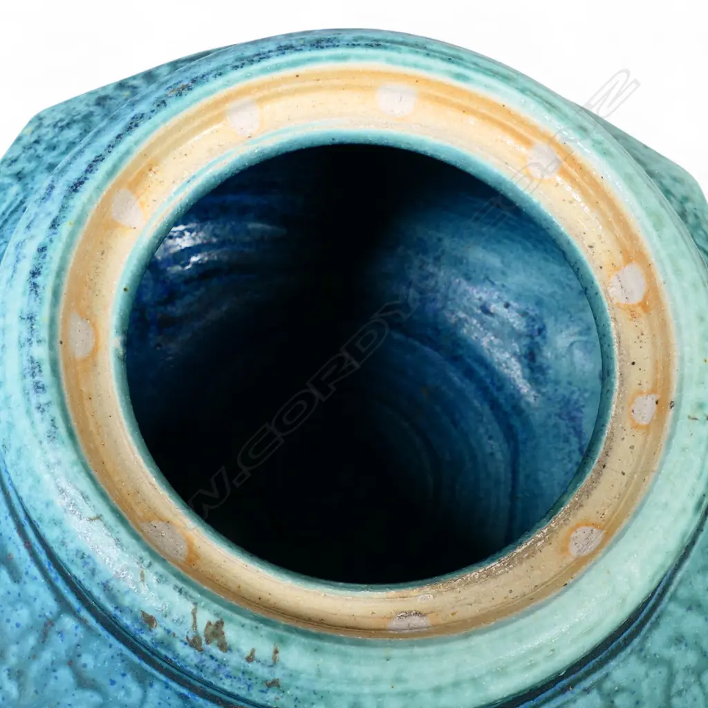 Peter Alger woodfired 'Blue Box', Image 1++