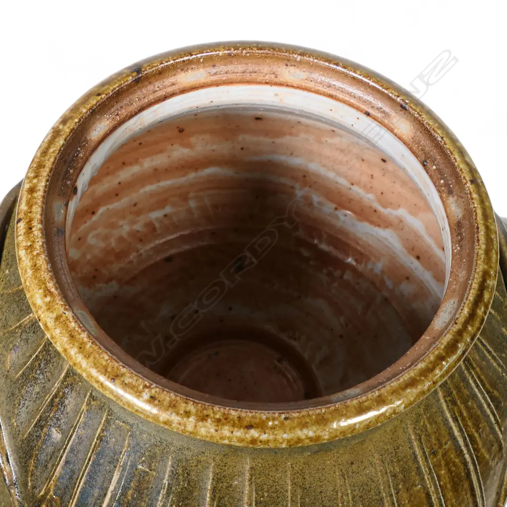 Peter Alger large lidded floor pot with handles, Image 1++