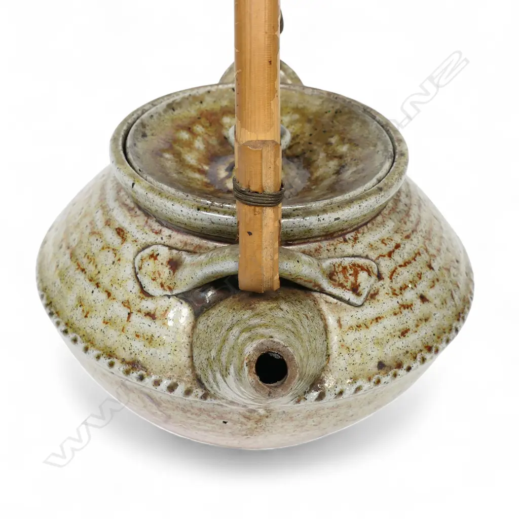 Peter Stichbury rare 1950's teapot fired at the Crum Brickworks, Image 1++