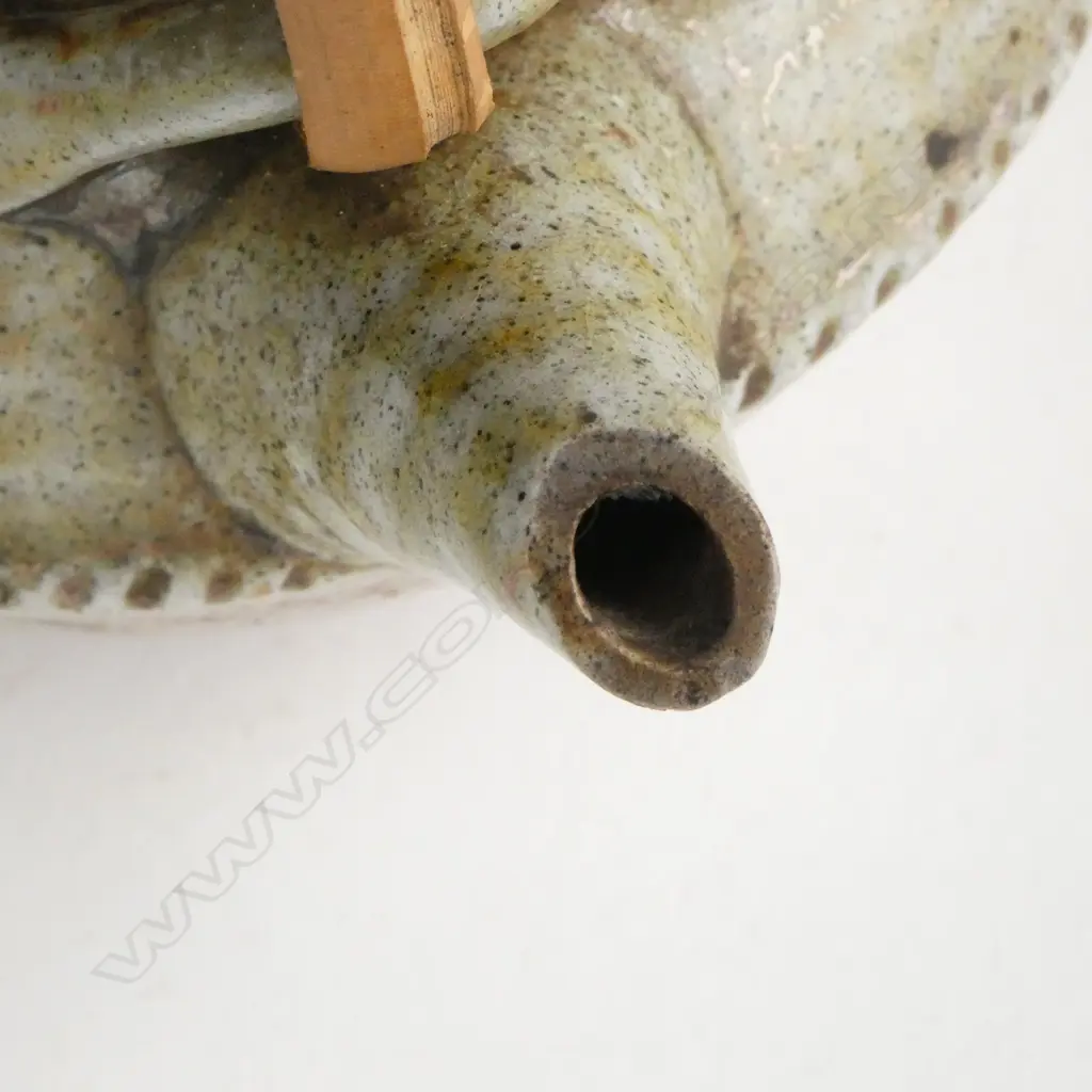 Peter Stichbury rare 1950's teapot fired at the Crum Brickworks, Image 1++